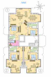 Grundriss Strandresidenz Kühlungsborn Ost