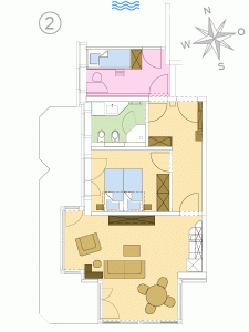 Grundriss Wohnung 2 Strandresidenz-Kühlungsborn Ost