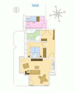 Grundriss Wohnung 5 Strandresidenz-Kühlungsborn Ost