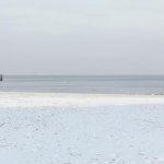 Schnee am Strand Kühlungsborn Ost