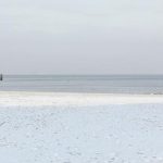 Schnee am Strand Kühlungsborn Ost