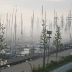 Bootshafen im Morgennebel Kühlungsborn Ost