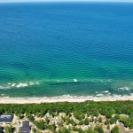 Luftansicht Strand und Ostsee Kühlungsborn West