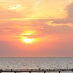 Sonnenuntergang über der Seebrücke Kühlungsborn Ost