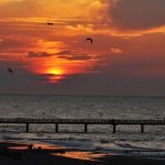 Seebrücke und Sonnenuntergang Kühlungsborn Ost