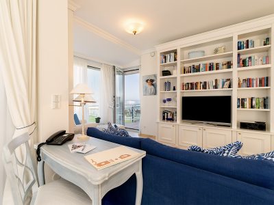Wohnzimmer Wohnung 5, Strandresidenz Kühlungsborn