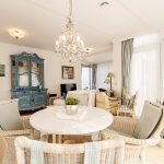 Wohnzimmer Wohung 6, Strandresidenz Kühlungsborn