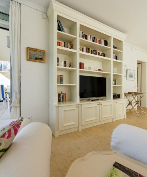 Wohnzimmer Wohnung 2, Strandresidenz Kühlungsborn