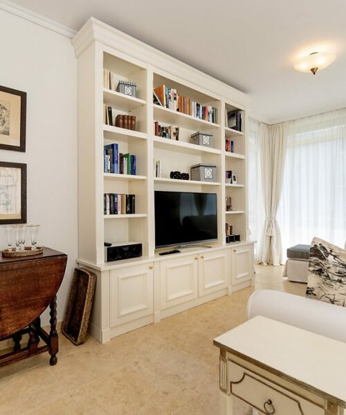 Wohnzimmer Wohnung 3, Strandresidenz Kühlungsborn