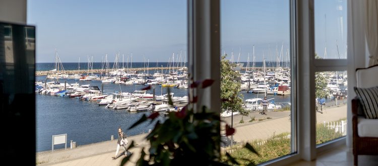 Wohnzimmer Wohnung 4, Strandresidenz Kühlungsborn 