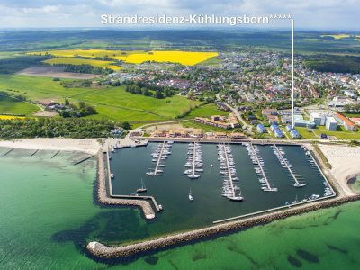 Luftpanorama Bootshafen und Strandresidenz Kühlungsborn