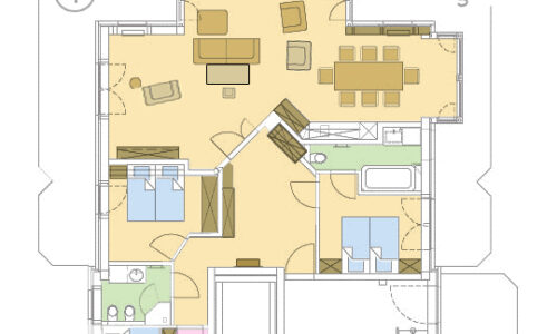 Grundriss Wohnung 1 Strandresidenz-Kühlungsborn Ost