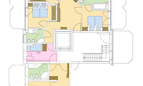 Grundriss Wohnung 1 & 2 Strandresidenz-Kühlungsborn Ost